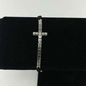 NWT Black Adjustabl Drawstring Cross Brace…